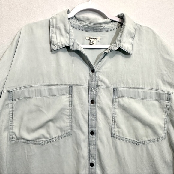 Goodthreads Mens Shirt Button Up Light Blue size XL - Picture 3 of 7